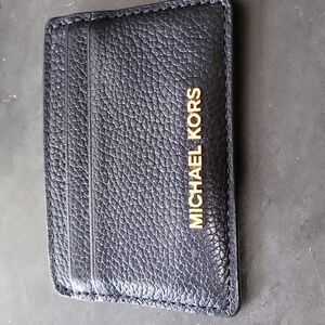 Michael Michael Kors Pebble Leather Card Holder